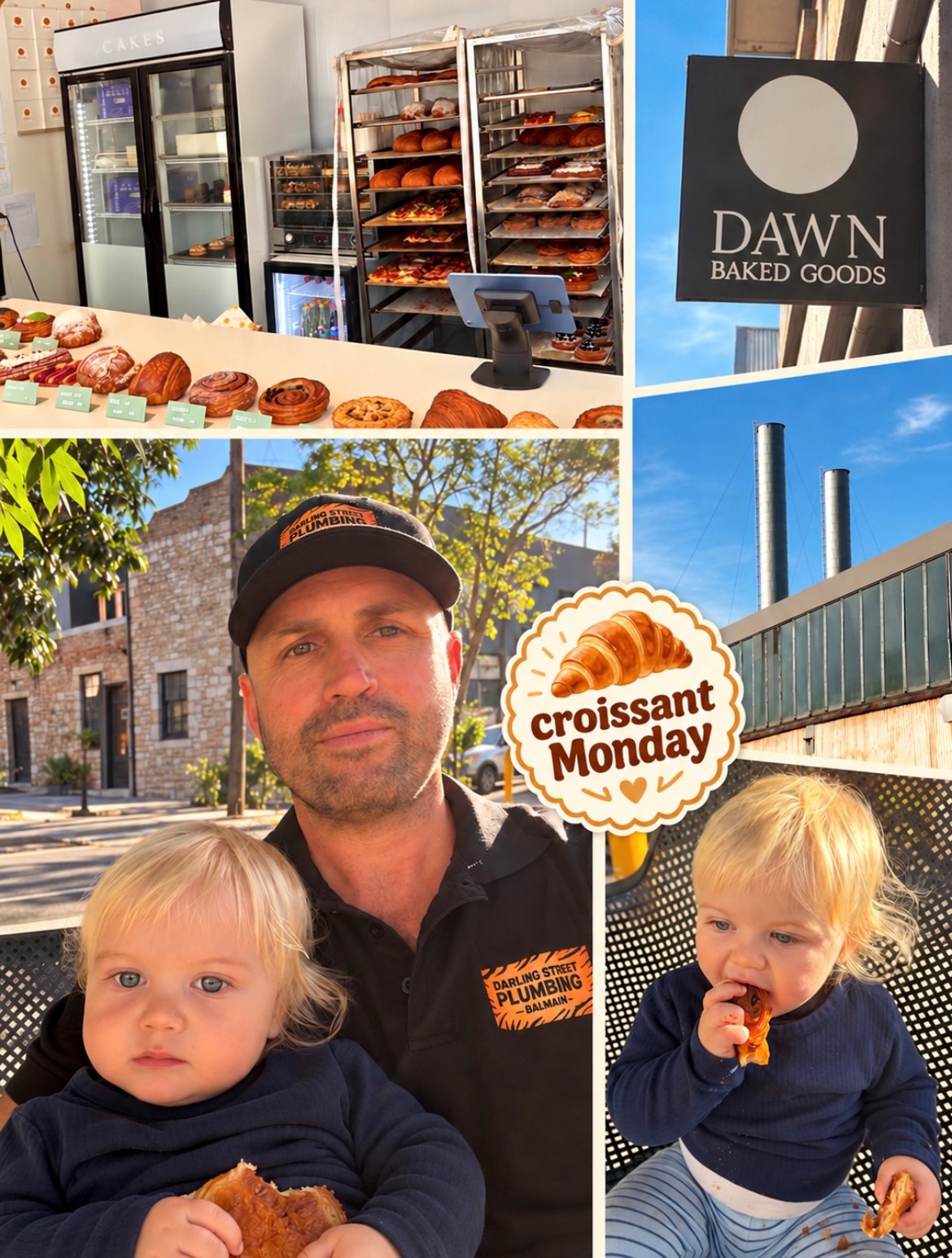 Chris from Darling Street Plumbing with his kids in Balmain
